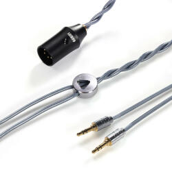 DD HIFI BC150XLR - Cablu de căști simetric din argint cu conector 4-Pin XLR - 195cm - 3, 5mm (DDHIFI-BC150XLR-35-195)