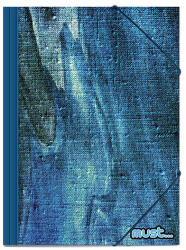 Luna Must: Gumis mappa kék színben 25x35cm (000585328)