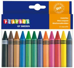 Playbox PlayBox: Zsírkréta 12db-os készlet 1, 1cm (2470504) - jatekshop