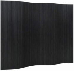 vidaXL fekete bambusz térelválasztó 165 x 250 cm 376990