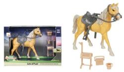 MK Toys Világosbarna ló nyereggel és kiegészítőkkel (JS-MKL629204)