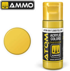 AMMO by MIG Jimenez AMMO ATOM COLOR Lemon Yellow Acrylic Paint 20 ml (ATOM-20017)