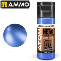 AMMO by MIG Jimenez AMMO ATOM METALLIC Aotake Blue Acrylic Paint 20 ml (ATOM-20176)