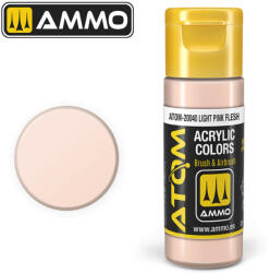 AMMO by MIG Jimenez AMMO ATOM COLOR Light Pink Flesh Acrylic Paint 20 ml (ATOM-20040)