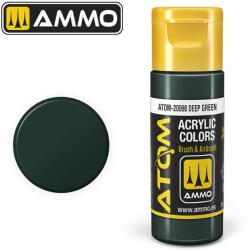 AMMO by MIG Jimenez AMMO ATOM COLOR Deep Green Acrylic Paint 20 ml (ATOM-20098)