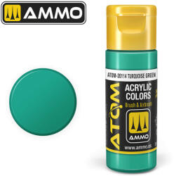 AMMO by MIG Jimenez AMMO ATOM COLOR Turquoise Green Acrylic Paint 20 ml (ATOM-20114)