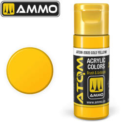 AMMO by MIG Jimenez AMMO ATOM COLOR Gold Yellow Acrylic Paint 20 ml (ATOM-20020)