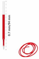 MILAN Utántöltő gél MILAN Gel Touch 0, 7 mm - piros