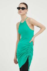 Gestuz ruha zöld, mini, testhezálló - türkiz M