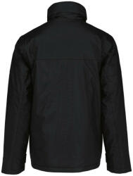 Kariban rejtett kapucnis férfi kabát levehető ujjakkal KA693, Black-XL