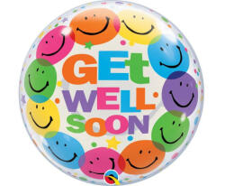 Qualatex Bubbles lufi 22" 56cm Get Well (LUFI626405)