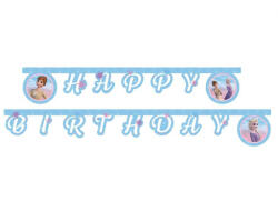 Decorata Party Betűfüzér Happy Birthday felirat, Frozen, Jégvarázs (LUFI204425)