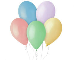 Gemar lufi 12" (30cm) vegyes macaron színek, 100db/cs (LUFI501348)