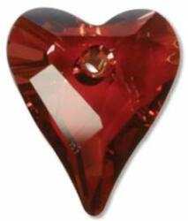 Swarovski Wild Heart Pendant- Swarovski medál - Red Magma-piros-27 mm