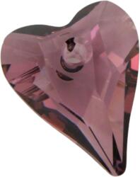 Swarovski Wild Heart Pendant- Swarovski medál - Antique Pink- rózsaszín-27 mm