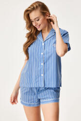 Ralph Lauren Pijama Ralph Lauren Classic Lawn albastru XS