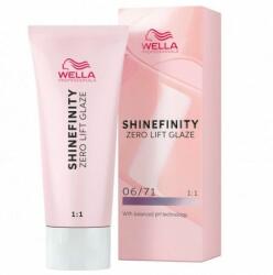 Wella Vopsea de Par Demi-permanenta - Shinefinity Zero Lift Glaze 06/71 Blond Inchis 60ml - Wella