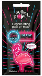  Masca exfolianta regeneranta Neon Glow in Pink, 10 ml, Selfie Project Masca de fata