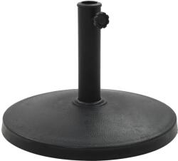 vidaXL Suport umbrelă de soare rotund, negru, 10 kg, polirășină (45196) - comfy