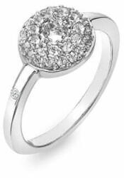 Hot Diamonds Csillogó ezüst gyűrű gyémánttal és topázzal Forever DR245 (Kerület 55 mm)