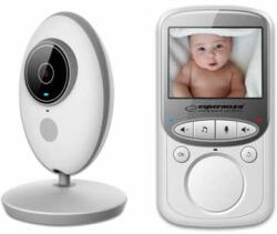 Esperanza Baby Monitor cu Camera Audio-Video Wireless Pentru Supraveghere Bebe, Ecran HD XXL 2.4 Inch LCD, Senzor Sunet, Mod Vedere Nocturna Infrarosu, Talk-Back, Monitorizare Temperatura, Cantece de L (EHM003) Aparat supraveghere bebelus