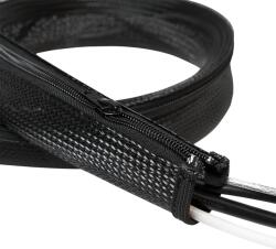 LogiLink Manson protectie cabluri Logilink KAB0047, cu fermoar, diametru 20mm, 2m, Negru (KAB0047)