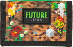 DERFORM Minecraft mintás pénztárca, 12x8cm, DF35, Game, barna (DFM-PFDF35) - mesescuccok