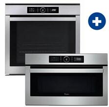 Whirlpool AKZM 8480 IX Beépíthető sütő + Whirlpool AMW 730/IX Beépíthető mikrohullámú sütő