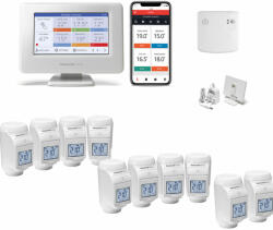 Honeywell Home Evohome ATP931GM4052, inteligent, Wi-Fi, kit control 10 radiatoare (ATP931GM4052+10HR93EE)