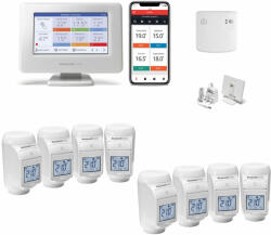 Honeywell Home Evohome ATP931GM4052, inteligent, Wi-Fi, kit control 8 radiatoare (ATP931GM4052+8HR93EE)