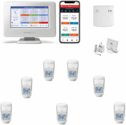 Honeywell Home Evohome ATP931GM4052, inteligent, Wi-Fi, kit control 7 radiatoare (ATP931GM4052+7HR93EE)