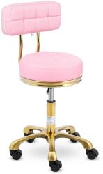 physa Gurulós szék háttámlával - 51 - 66 cm - 150 kg - Halvány rózsaszín/arany színű (PHYSA GELA POWDER PINK)
