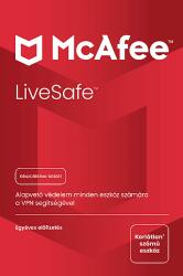 McAfee LiveSafe Antivírus (Termékkulcs kártya) (Multiplatform)