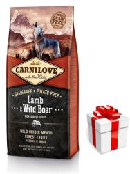 CARNILOVE Lamb & Wild Boar pentru adulți 12kg+ o surpriză pentru câinele tău GRATUIT!