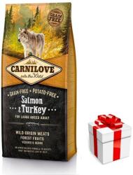 CARNILOVE Salmon & Turkey For Large Breed Adult 12kg+ o surpriză pentru câinele tău GRATUIT!