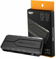 darkFlash Ovládací skříňka ventilátoru pro počítač Darkflash RC2 RGB PWM + dálkový ovladač (černá)