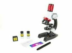 LeanToys Set microscop stiintific de jucarie, cu accesorii pentru copii, 1200X, LeanToys, 1604 (561771)
