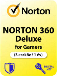 Gen Digital Inc. Norton 360 for Gamers (3 eszköz / 1 év) (EU) (Elektronikus licenc) (N360G1-1EU)