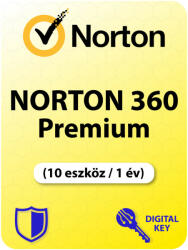 Gen Digital Inc. Norton 360 Premium (10 eszköz / 1 év) (Elektronikus licenc) (NORT360EU10-1)