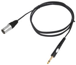 BST Cablu microfon XLR tata - jack 6.35 tata 6m, BST (XLRM-JACKM-6)