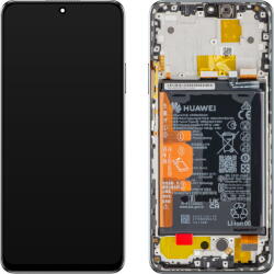 Huawei Piese si componente Display cu Touchscreen Huawei nova Y90, cu Rama si Acumulator, Negru (Midnight Black), Service Pack 02355ARF (02355ARF) - vexio