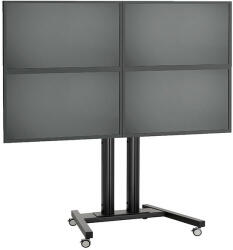 Vogel's Stand VideoWALL Vogel's cu baza mobila 2x2, maxim 30 de kgr per display, maxim 50 inchi per display (Stand_Videowall_combo_2x2_mobil)
