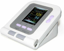 Vérnyomásmérő, 1 mandzsetta, ABS, LCD kijelző, fehér