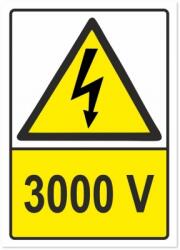 Indicator avertizare 3000V, 148x210mm IAA53000V