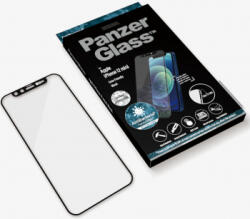 Panzer Folie sticla de protectie PanzerGlass pentru Apple iPhone 12 Mini - CamSlider Transparenta / Rama Neagra (5711724027161)