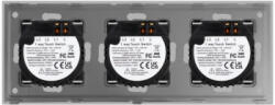 Luxion Intrerupator 3 x Simplu cu Touch din Sticla LUXION Gri (LX-ST-101/101/101-GY)