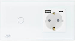 PNI Intrerupator simplu cu touch PNI SH115W cu priza USB-A si USB-C (PNI-SH115W)