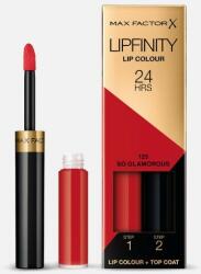 MAX Factor SET Lipfinity Lip Colour 125 So Glamorous ruj de lungă durată 2, 3 ml și balsam de buze 1, 9 g