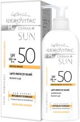 Gerovital H3 Derma+ Sun fényvédő naptej, SPF50, 150 ml