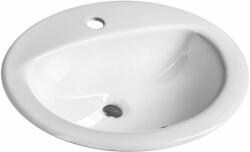 SAPHO Lavoare - Lavoar 52x45 cm, cu deversor, cu gaură pentru robinet, alb 55227 (55227)